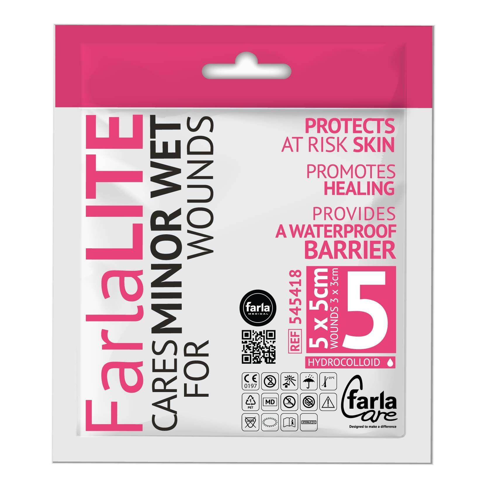 FarlaLITE Hydrocolloid Dressing with Border