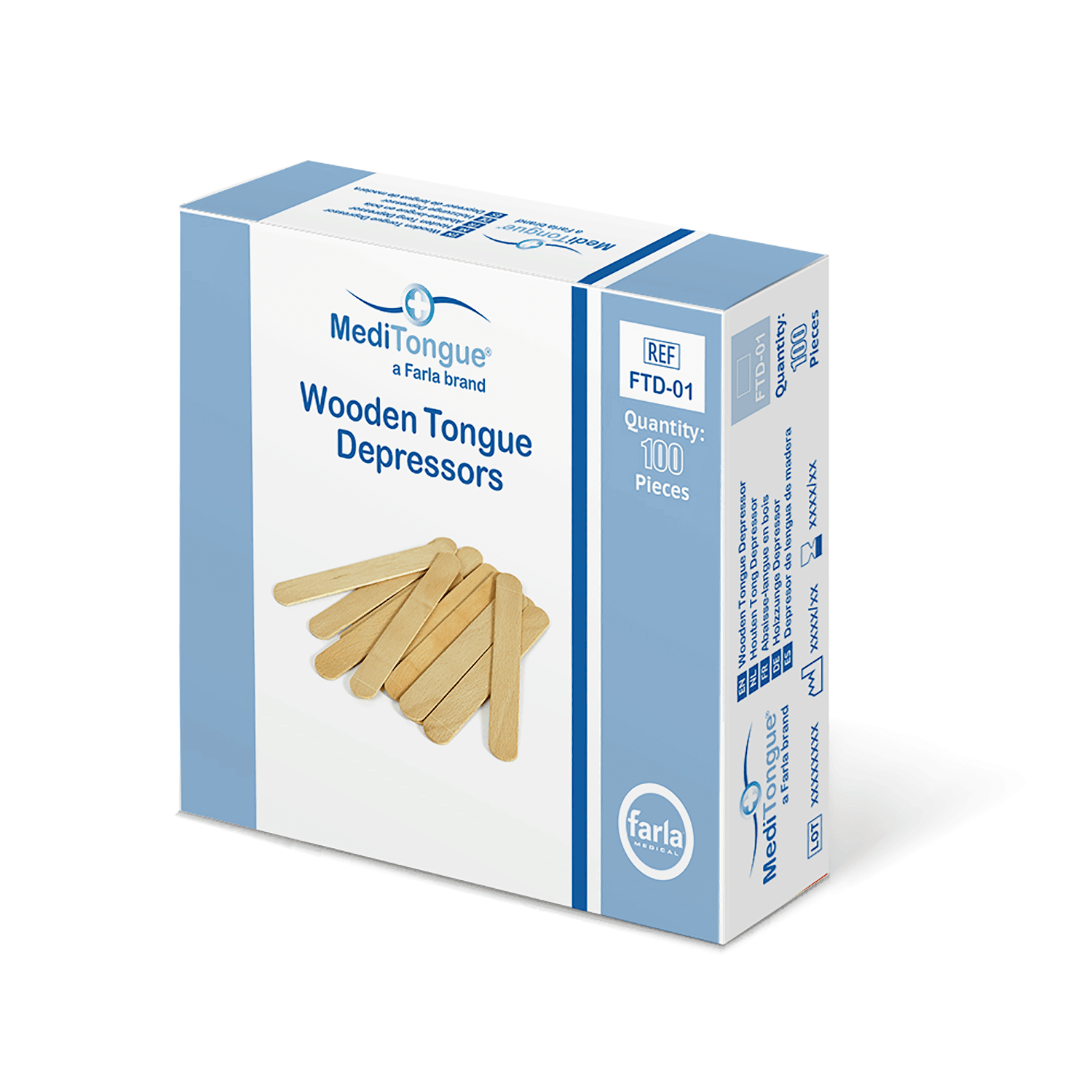 MediTongue Wooden Tongue Depressors