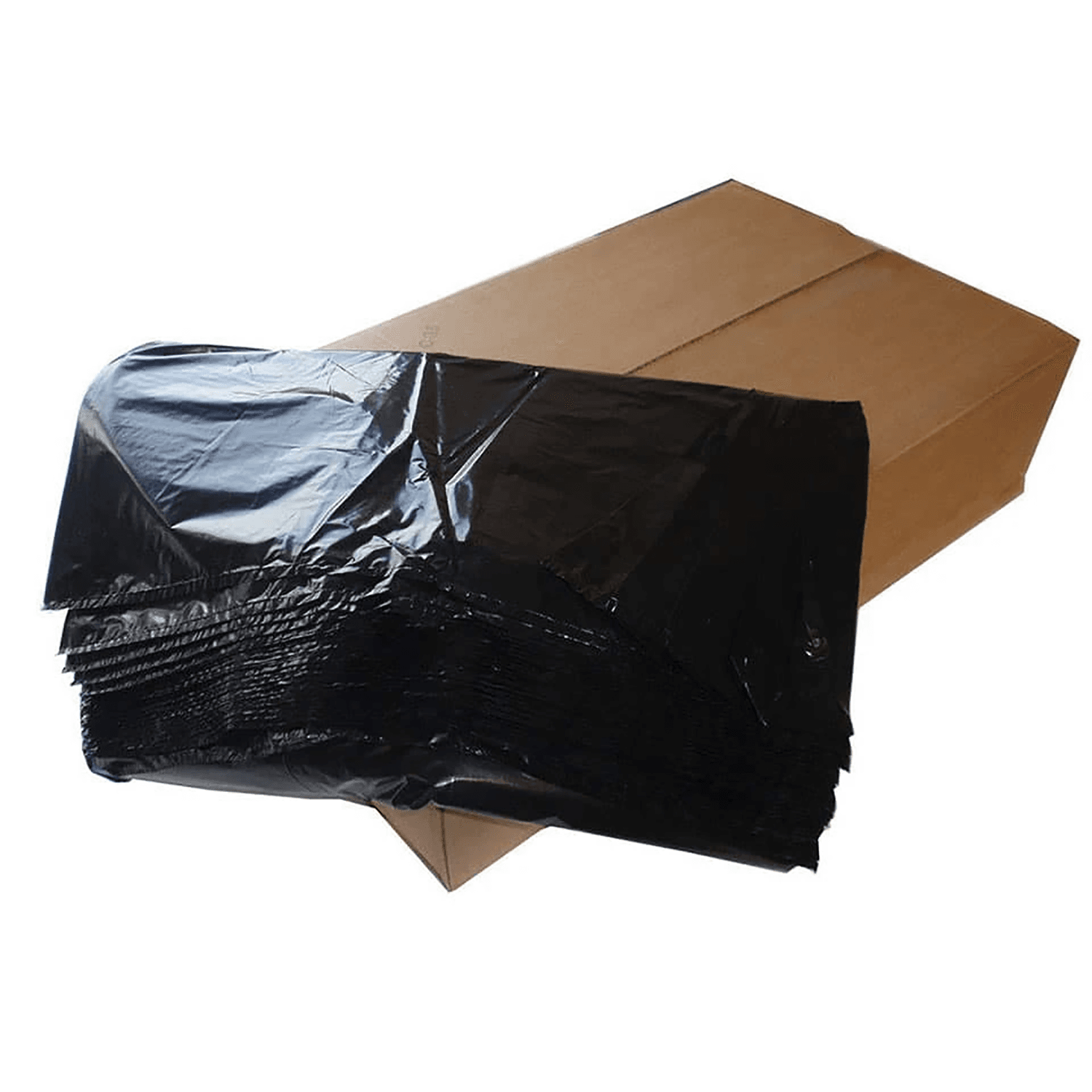 Black Plastic Sacks | Flat Pack | Medium Duty