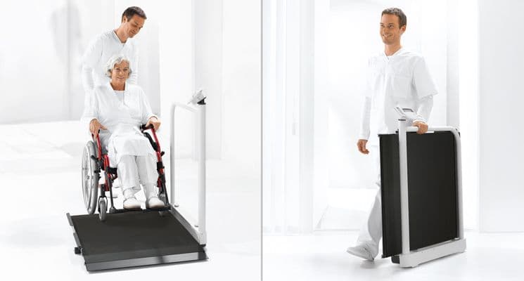 Seca 677 r Wheelchair Scale Class III with Handrail, RS232