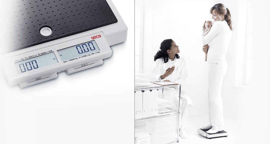 seca 874 Electronic Flat Scale With Double Display