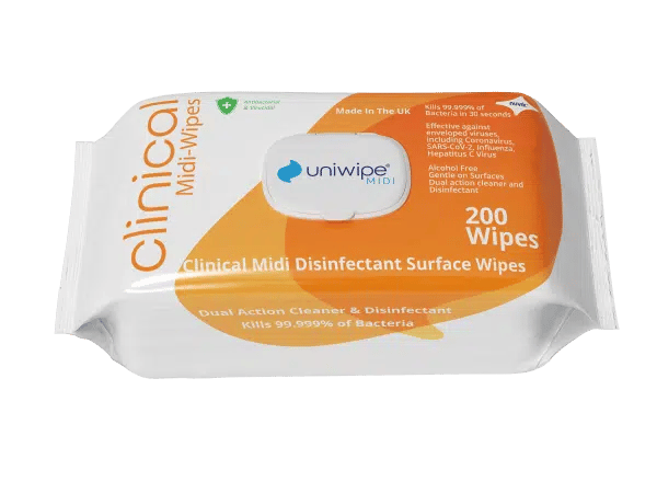 Uniwipe Clinical Disinfectant Midi Wipes