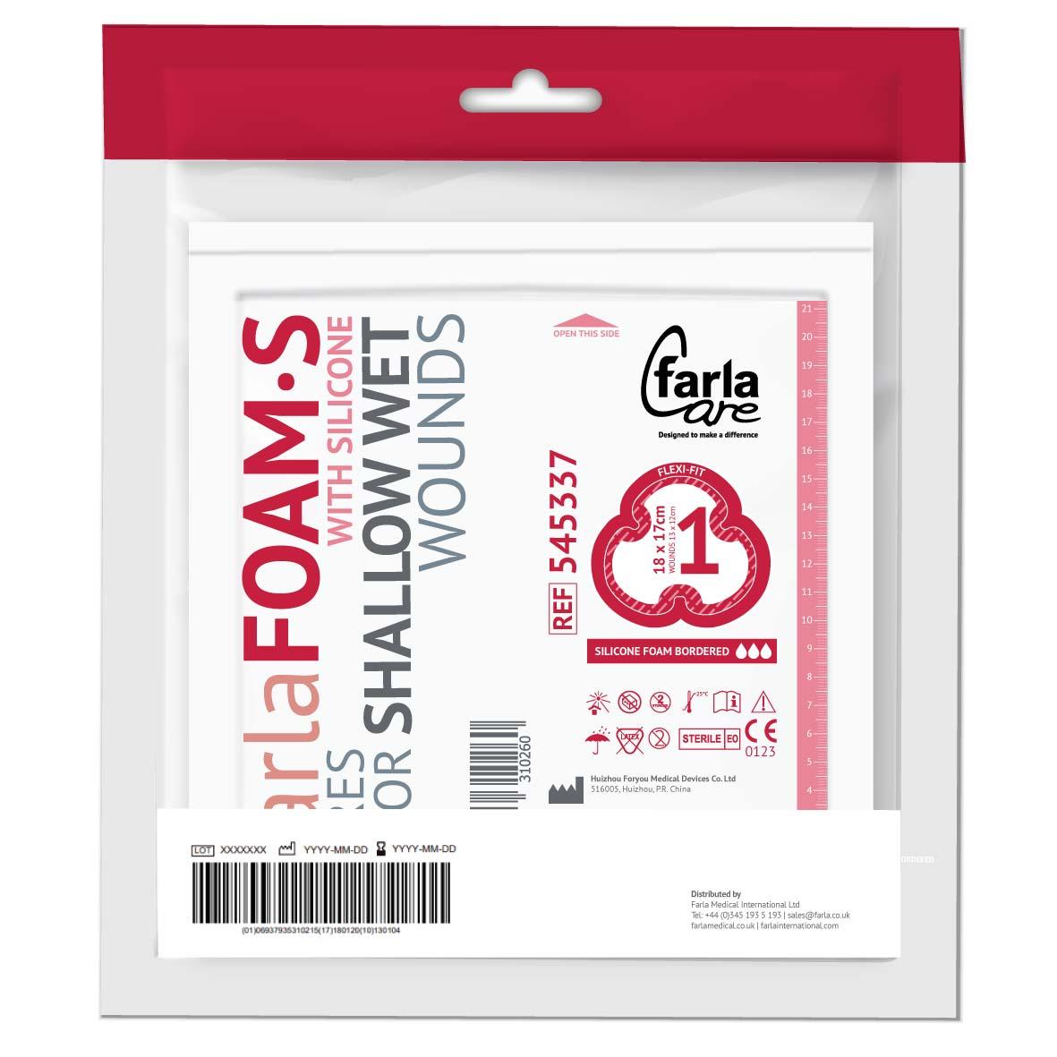 FarlaFOAM S Silicone Foam Dressing (Bordered)