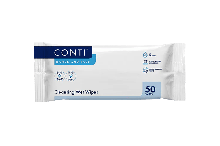 Conti Hands And Face Wet Wipes | Lightly Fragranced