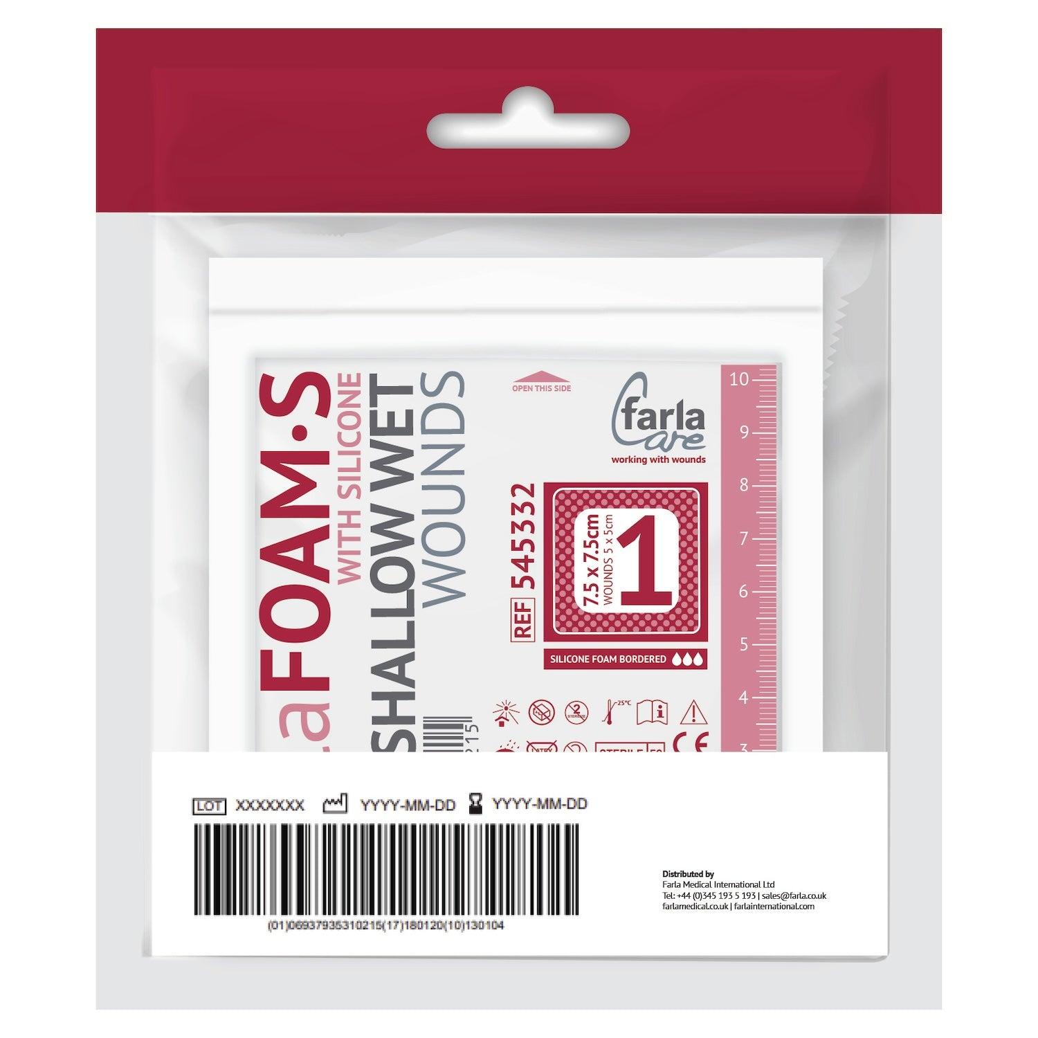 FarlaFOAM S Silicone Foam Dressing (Bordered)