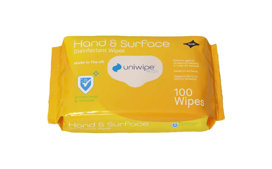 Uniwipe Hand & Surface Midi Wipes