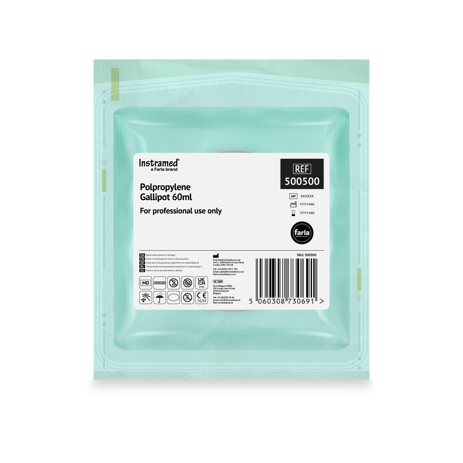 Sterile Polypropylene Gallipot