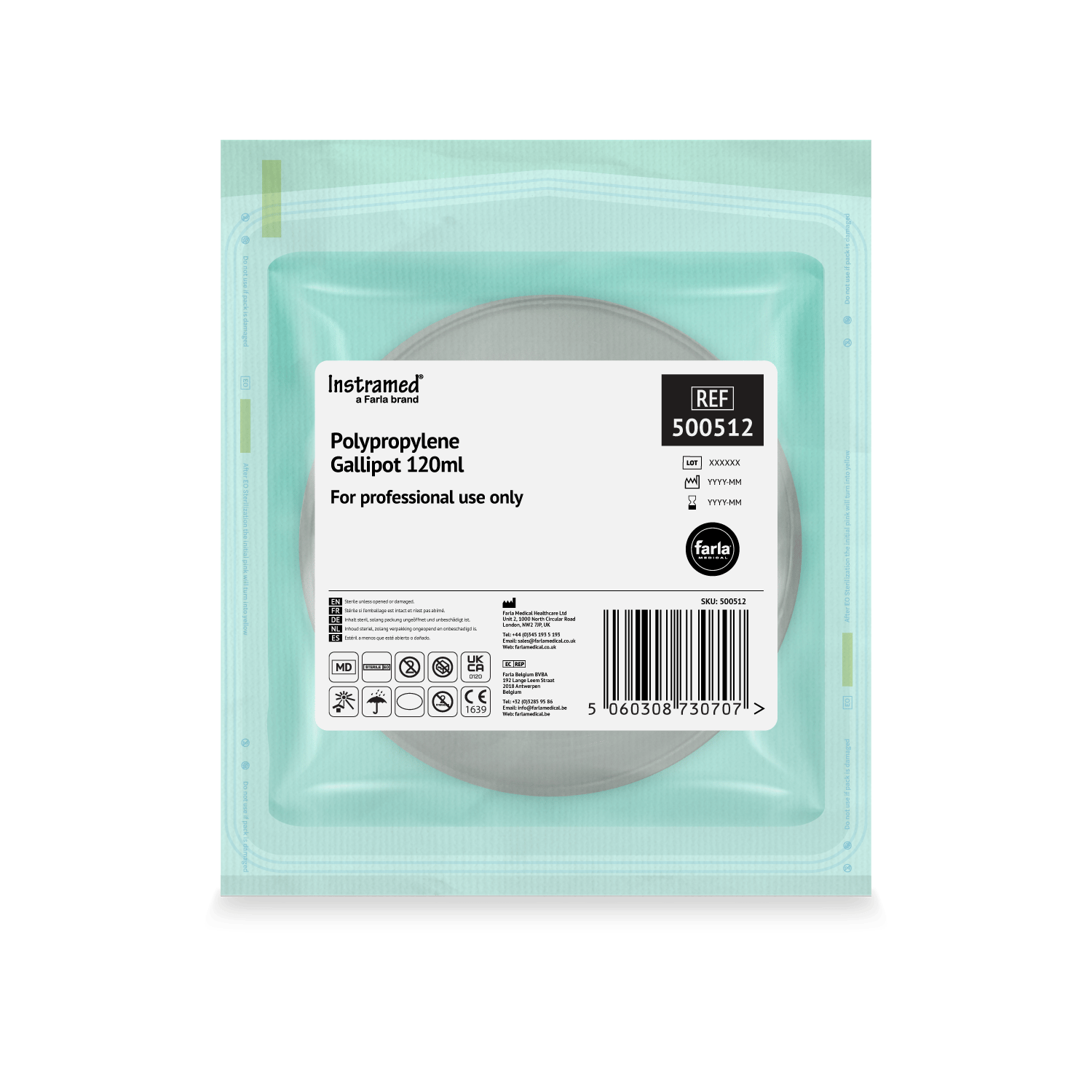 Sterile Polypropylene Gallipot