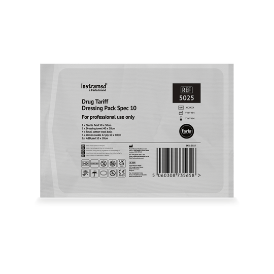 Drug Tariff Dressing Pack Woven Swabs Spec 10