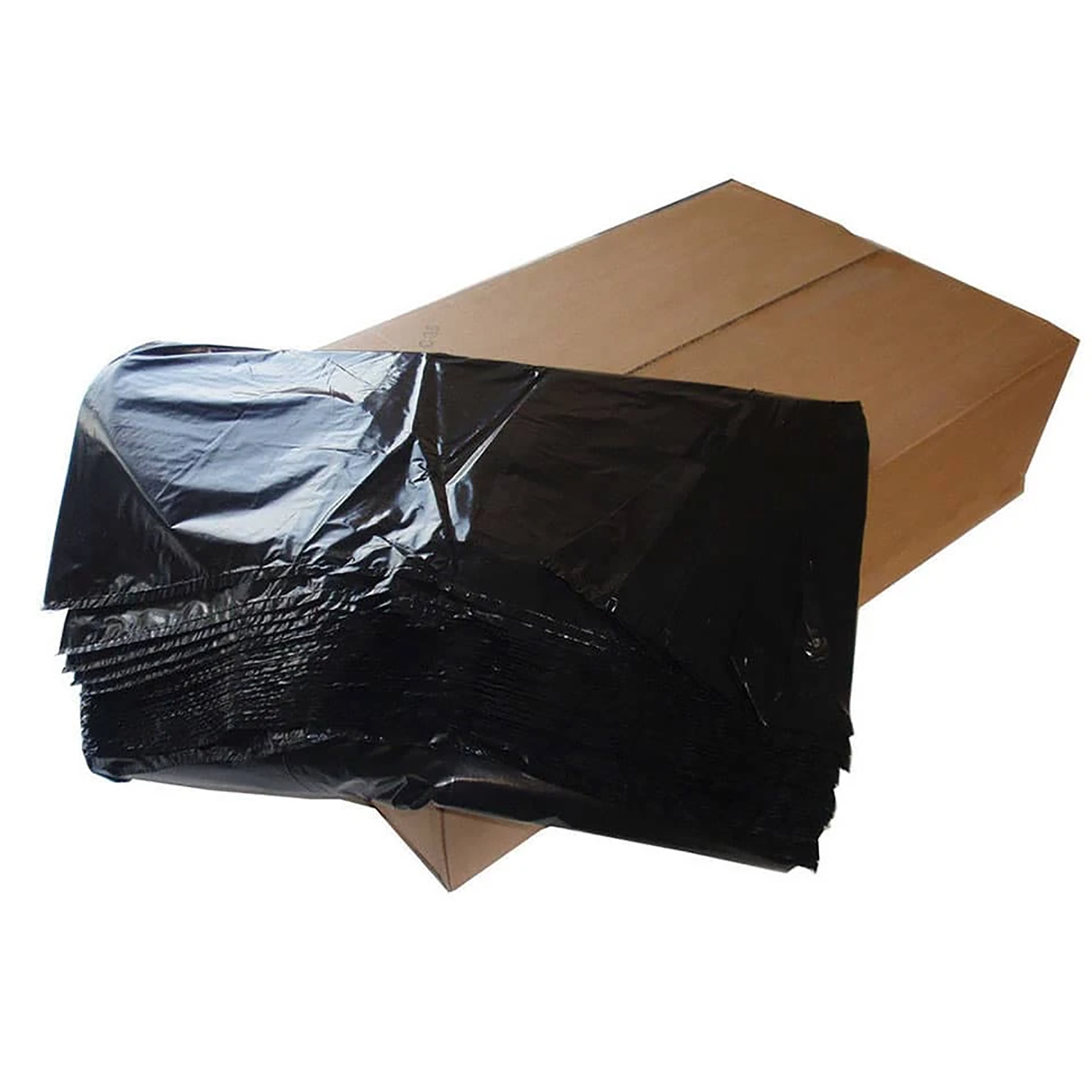 Black Plastic Sacks | Flat Pack | Medium Duty