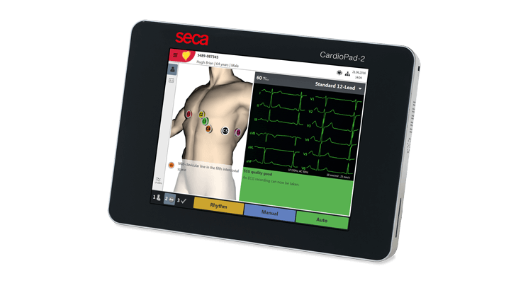 seca CardioPad-2 | Tablet ECG Machine | 8in Touchscreen | Wireless