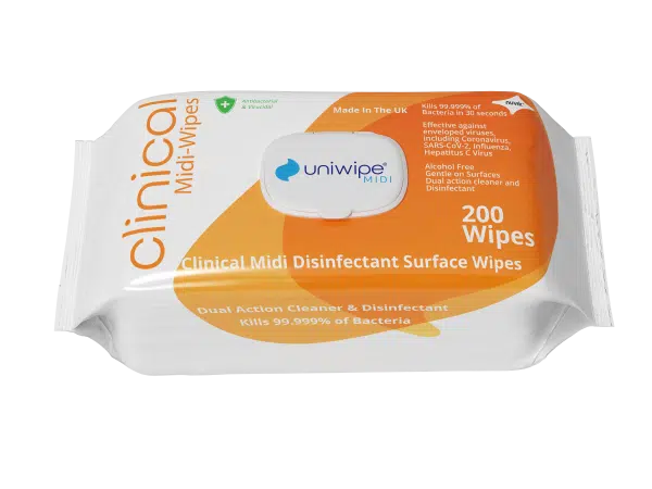 Uniwipe Clinical Disinfectant Midi Wipes