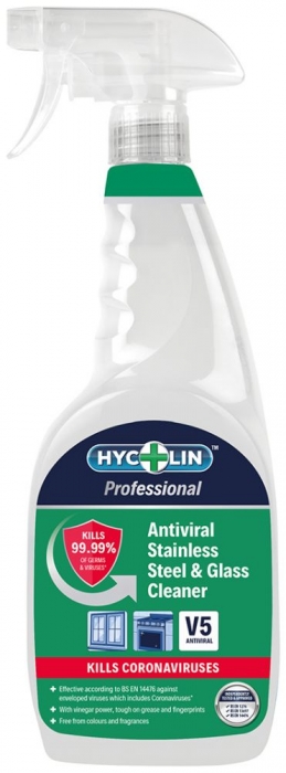 Hycolin Professional V5 | Antiviral Stainless Steel & Glass Cleaner