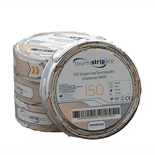 Tournistrip Eco Single Use Tourniquets | Roll of 150