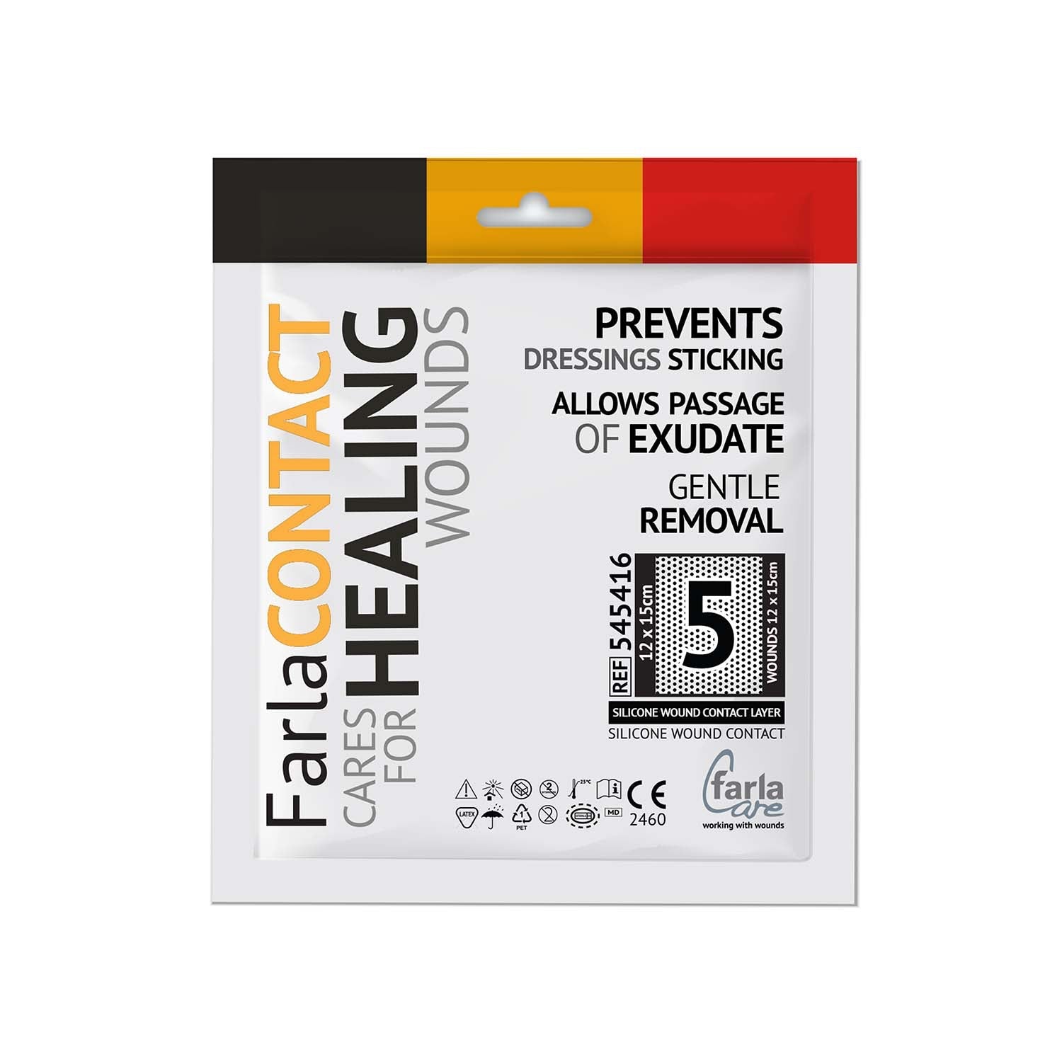 FarlaCONTACT Wound Contact Layer Silicone Dressing | Two Sided