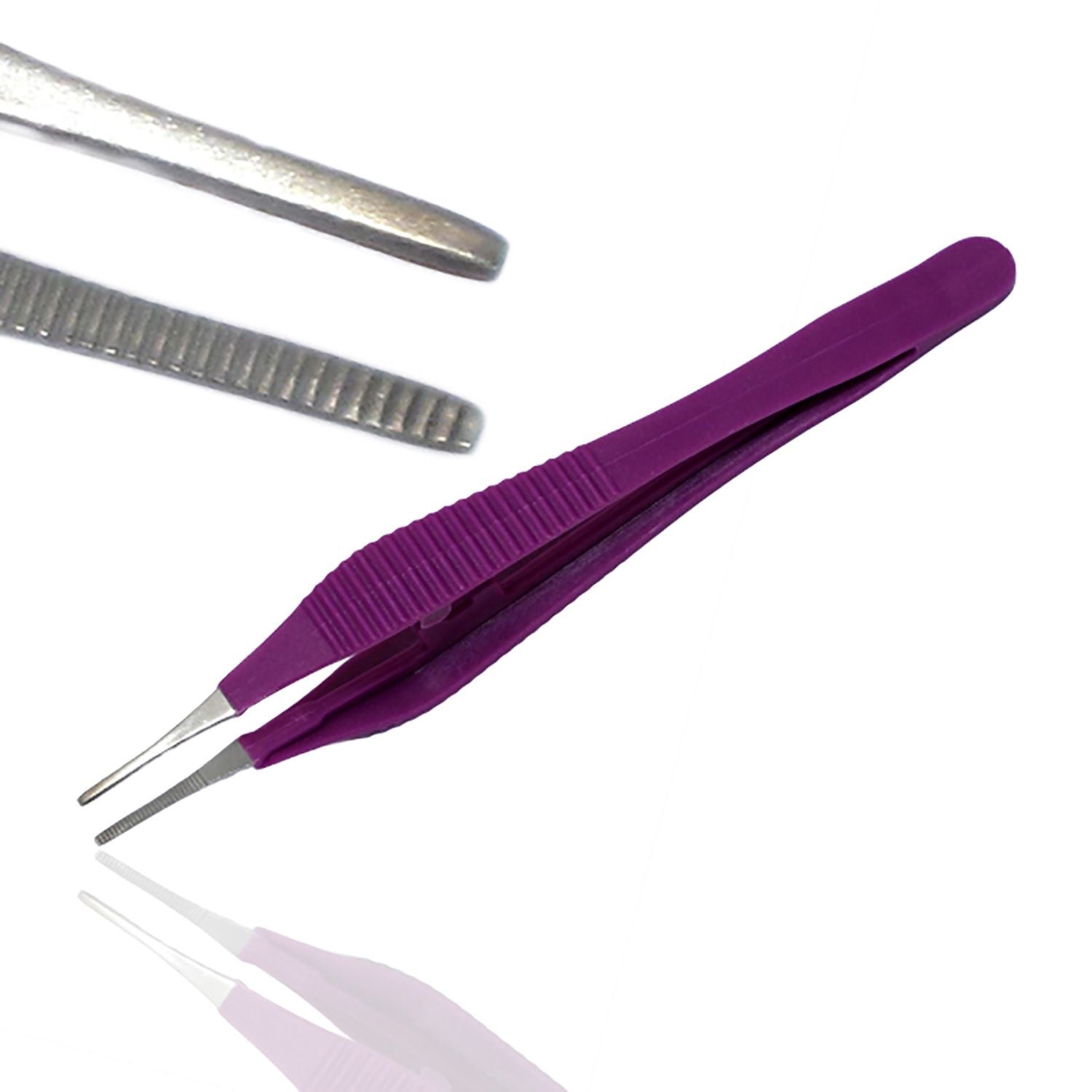 Instramed Adson Forceps | Non-Toothed | with Plastic Handle & Metal Tip