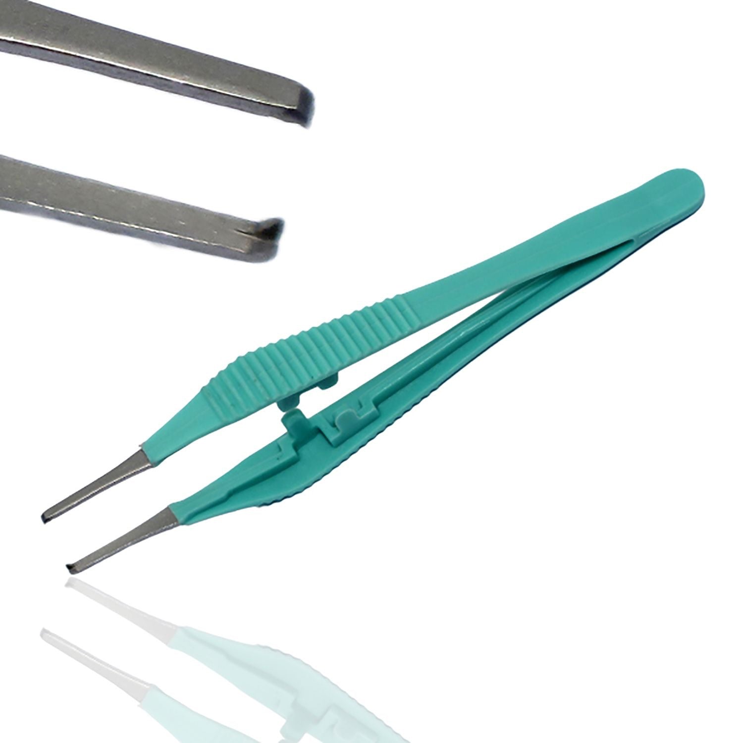 Instramed Adson Forceps | Toothed | with Plastic Handles & Metal Tip
