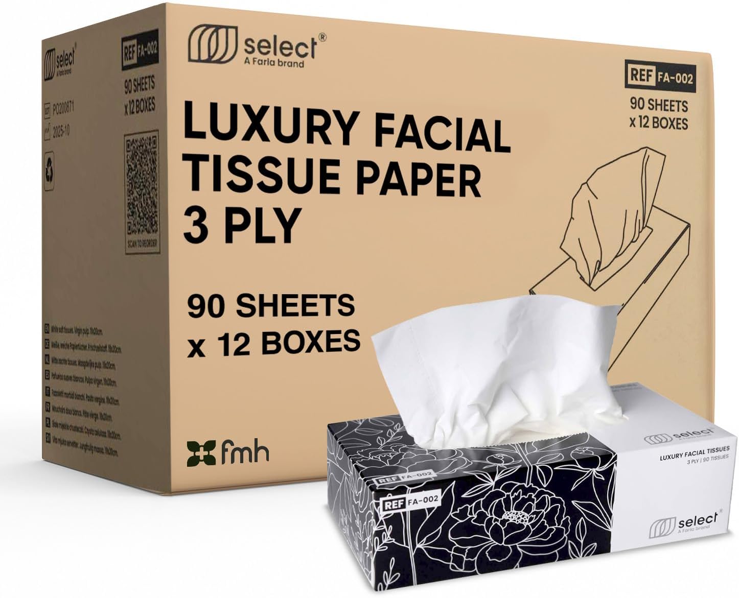 Soft Tissues White 3 Ply