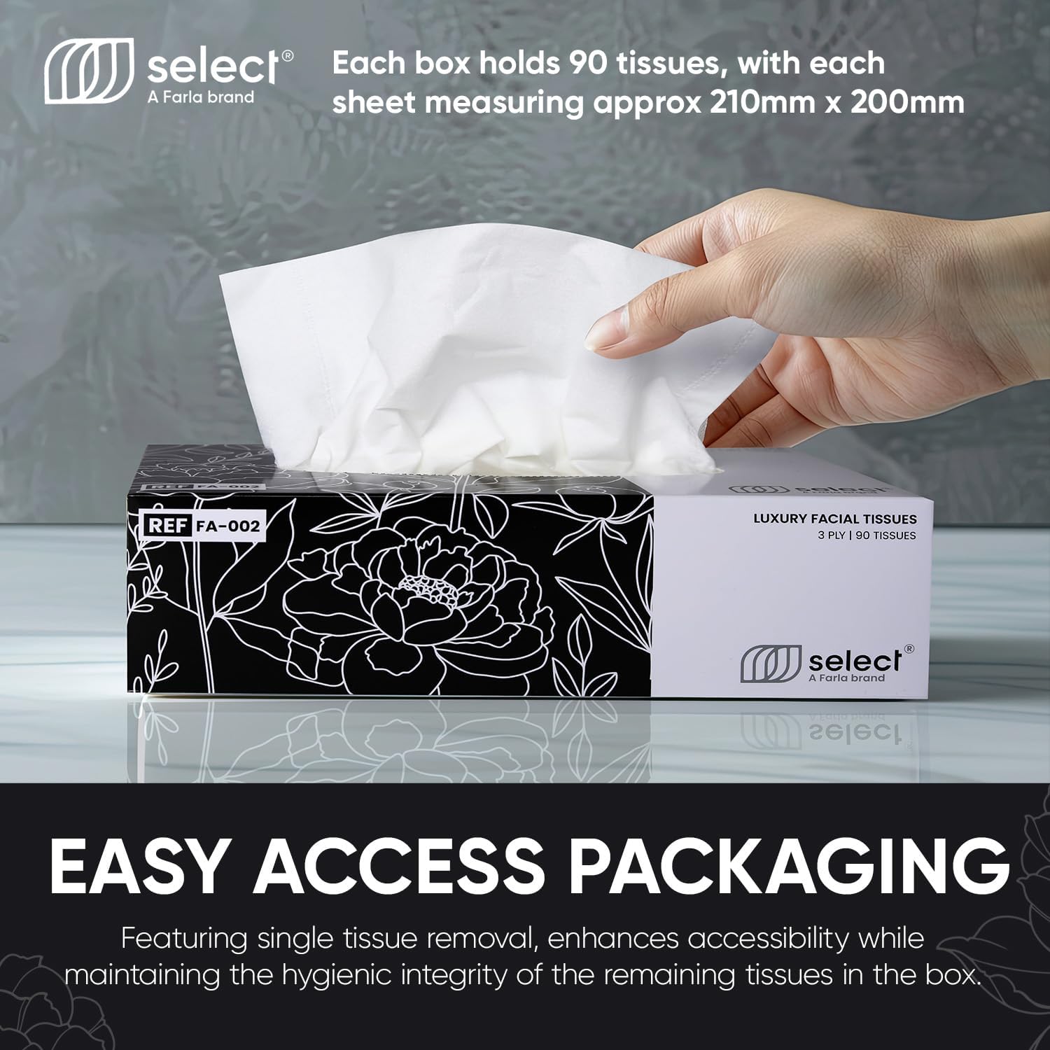 Soft Tissues White 3 Ply