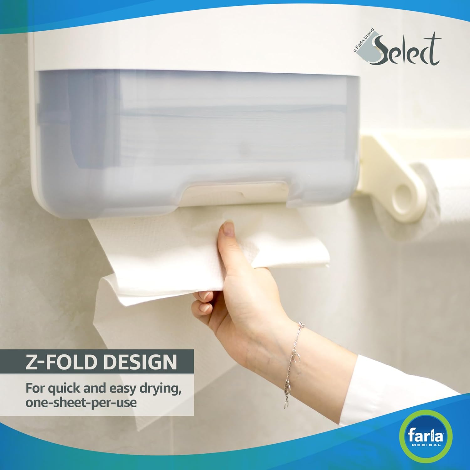 Z-Fold Hand Towels White Cellulose Compressed 220 x 240mm