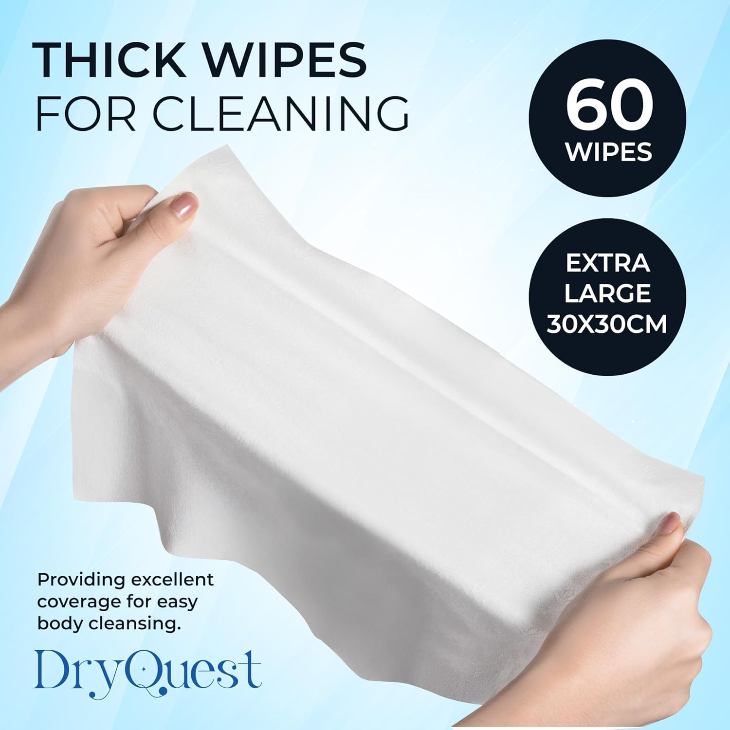 DryQuest Ultra Thick Full Body Wet Wipes