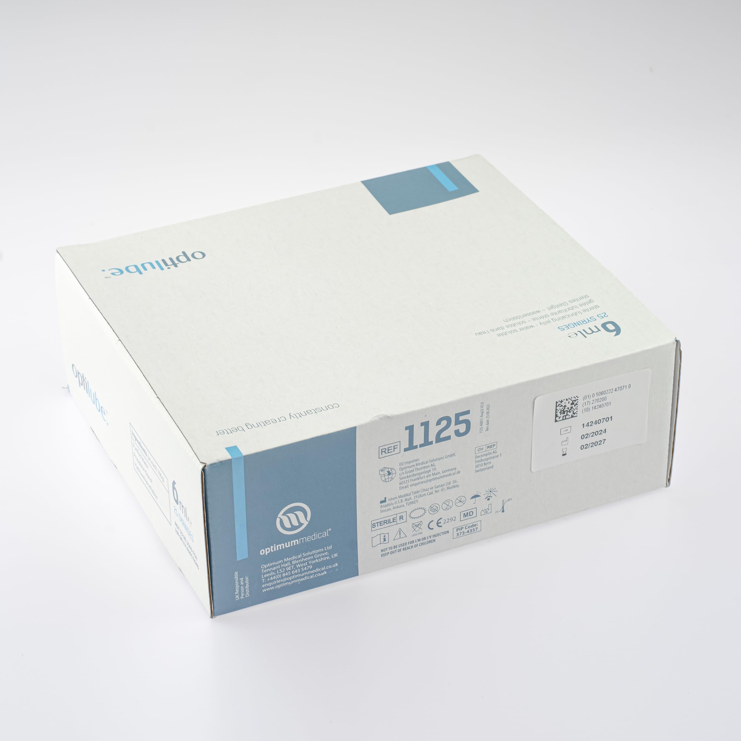 OptiLube Lubricating Jelly Pre-Filled Syringes