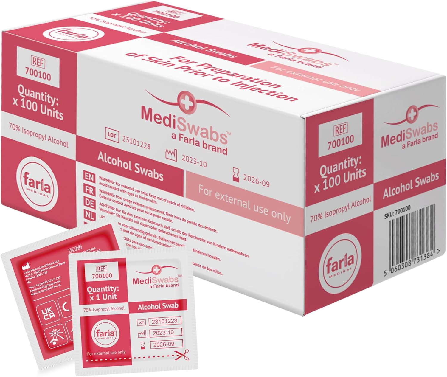 MediSwabs Alcohol Prep Pads