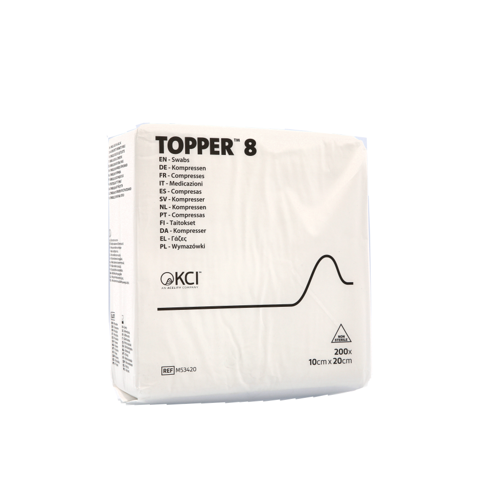 Topper 8 Non Woven Swabs 4ply