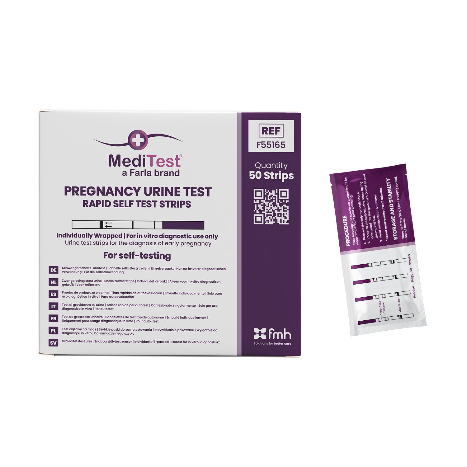 MediTest Pregnancy Test Dip Strips