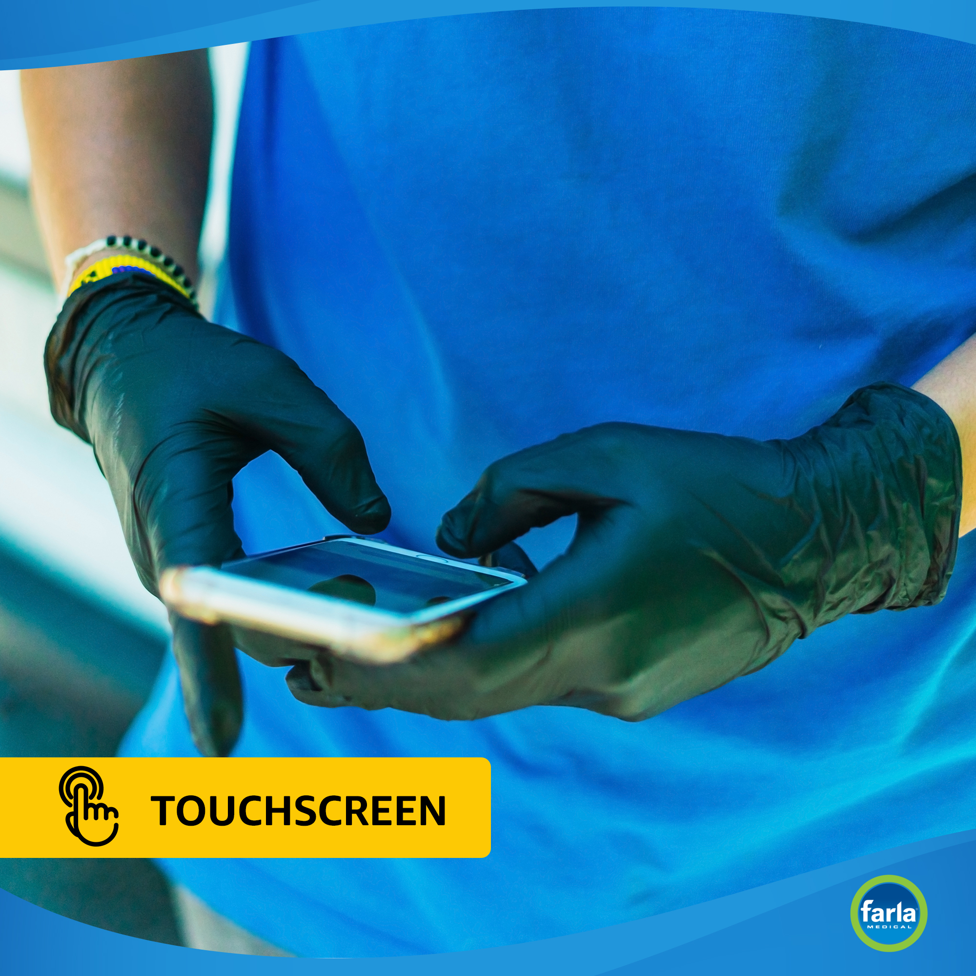 MediHands Black Nitrile Gloves