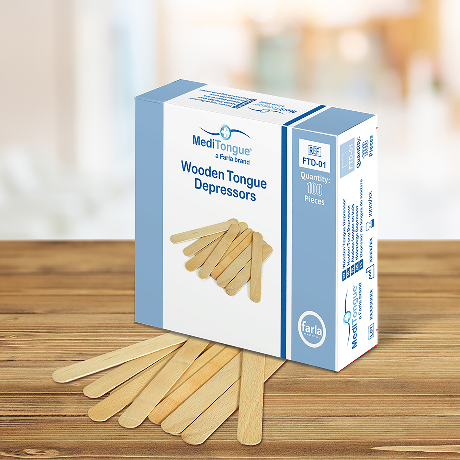 MediTongue Wooden Tongue Depressors