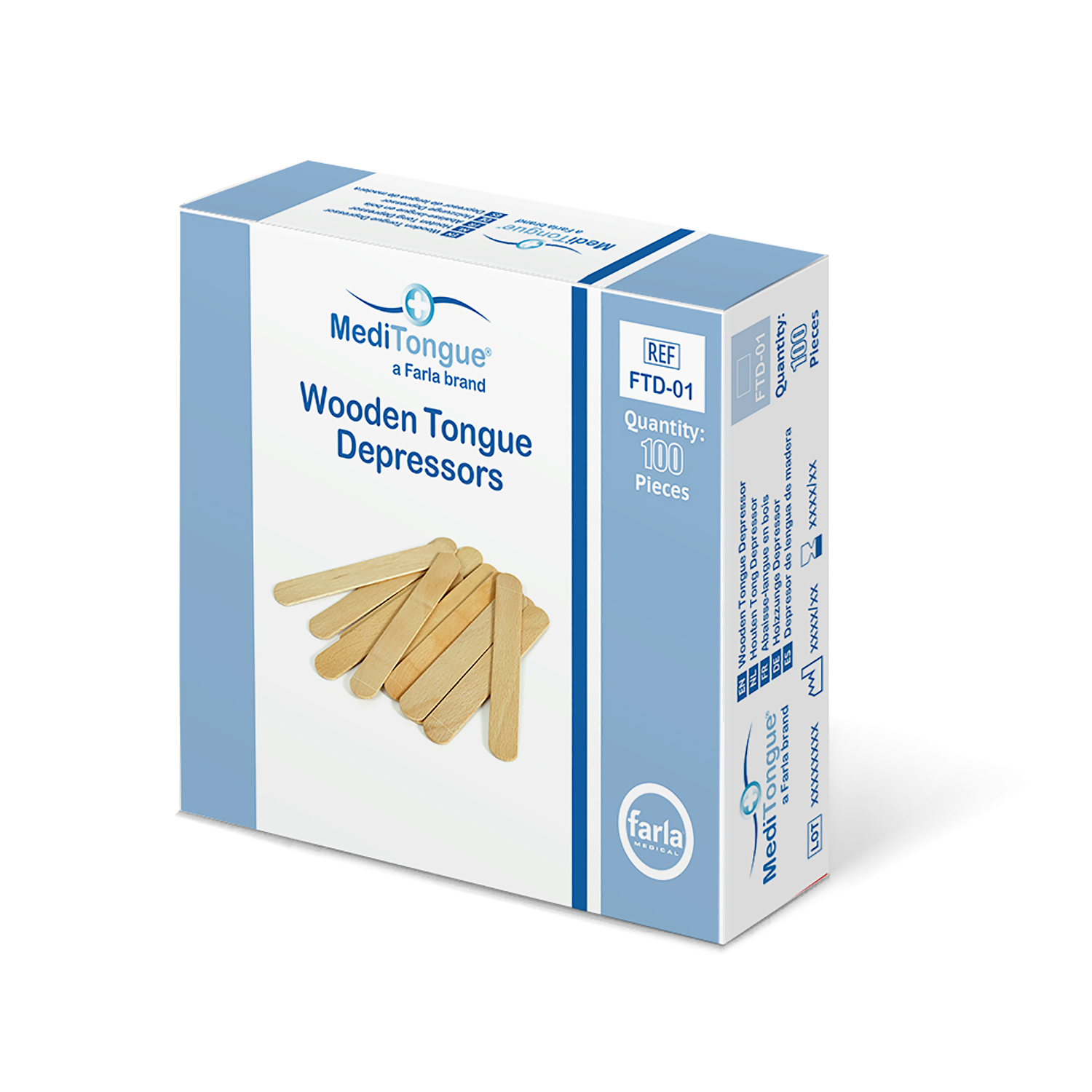 MediTongue Wooden Tongue Depressors