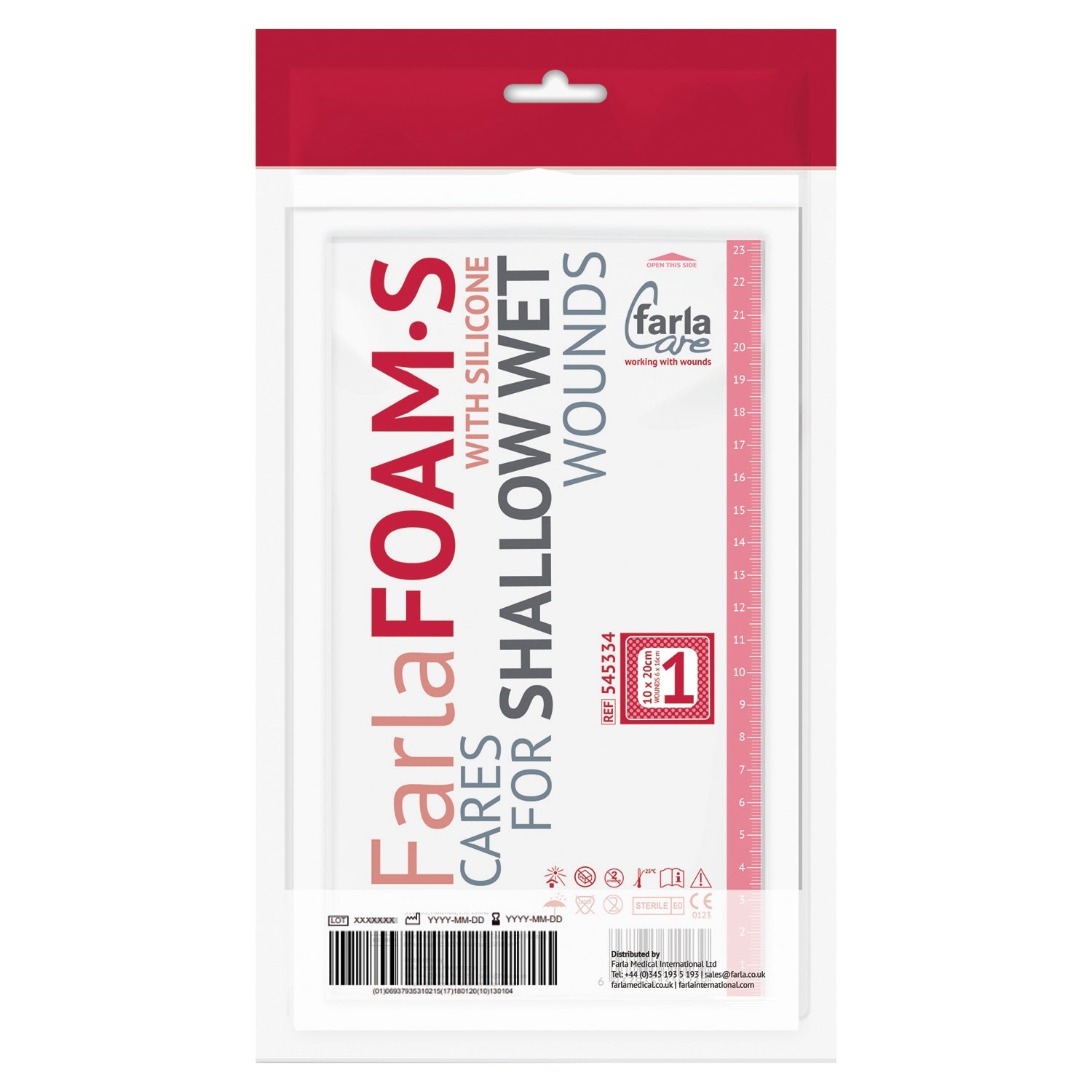FarlaFOAM S Silicone Foam Dressing (Bordered)