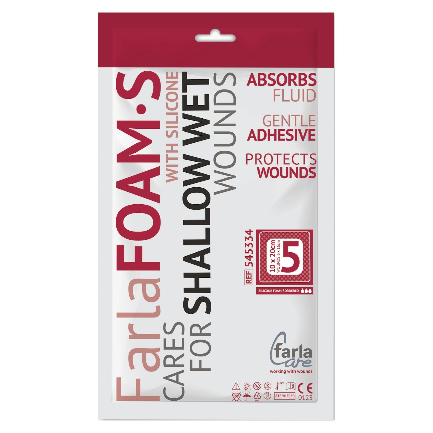 FarlaFOAM S Silicone Foam Dressing (Bordered)