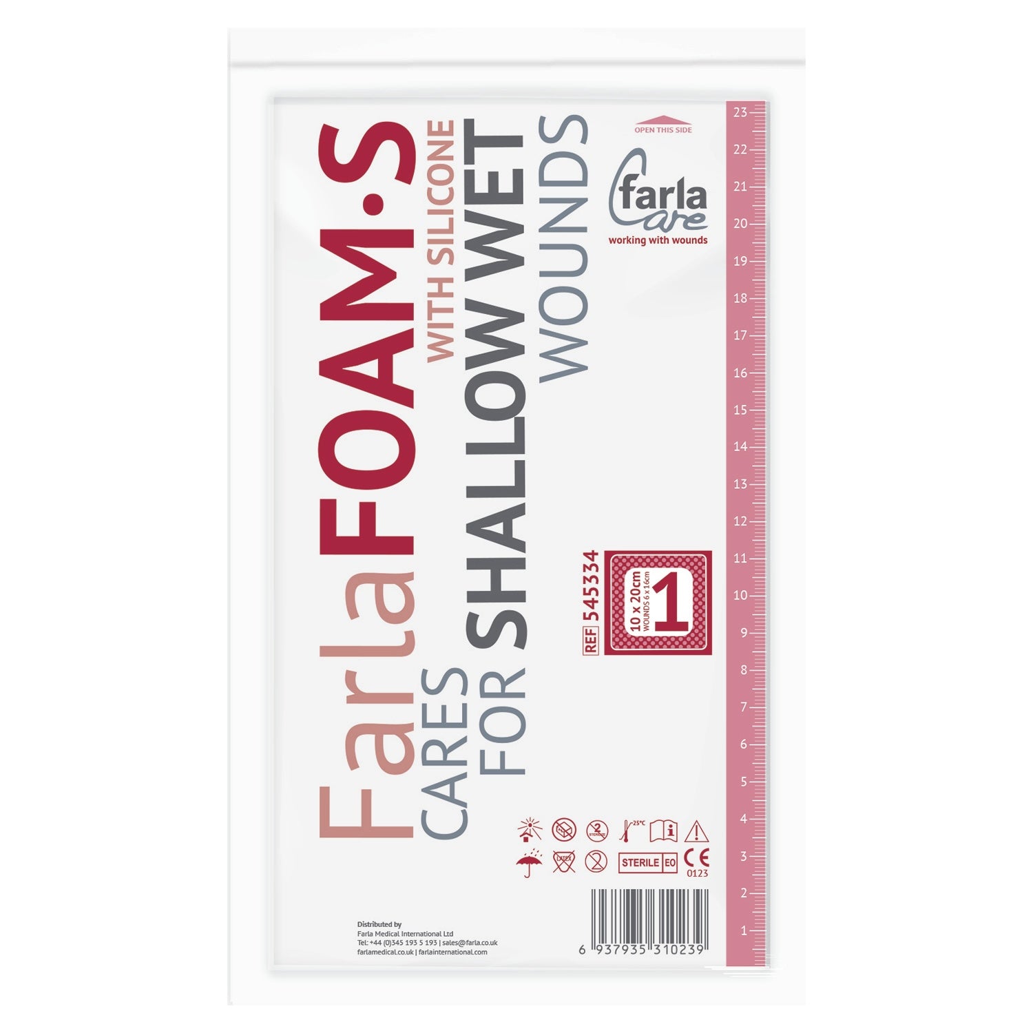 FarlaFOAM S Silicone Foam Dressing (Bordered)