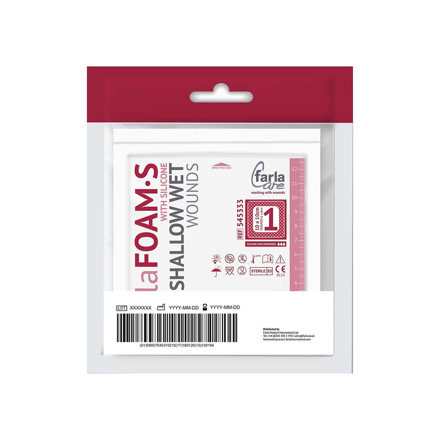FarlaFOAM S Silicone Foam Dressing (Bordered)