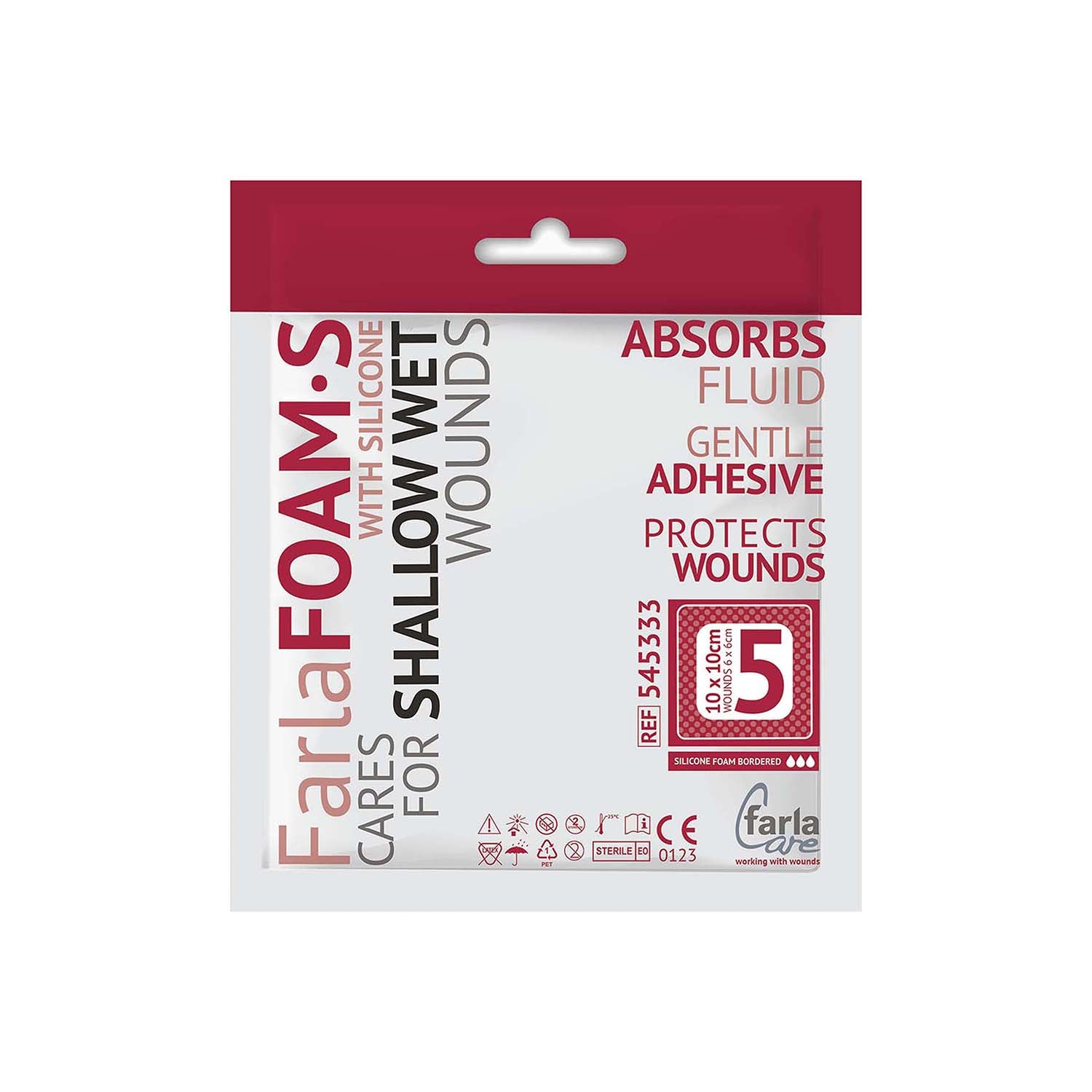 FarlaFOAM S Silicone Foam Dressing (Bordered)