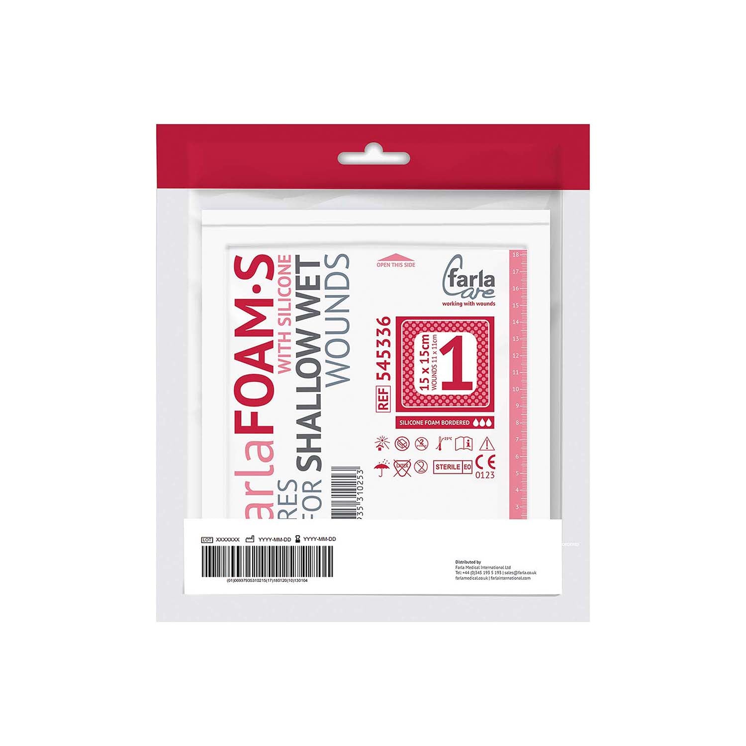 FarlaFOAM S Silicone Foam Dressing (Bordered)