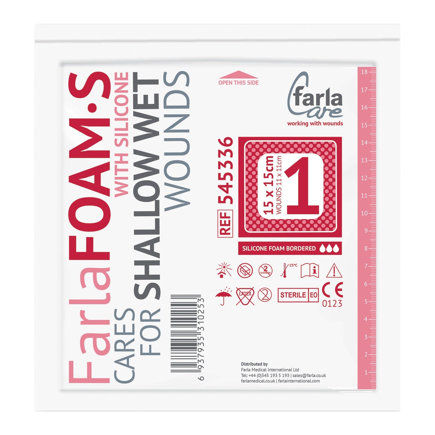 FarlaFOAM S Silicone Foam Dressing (Bordered)