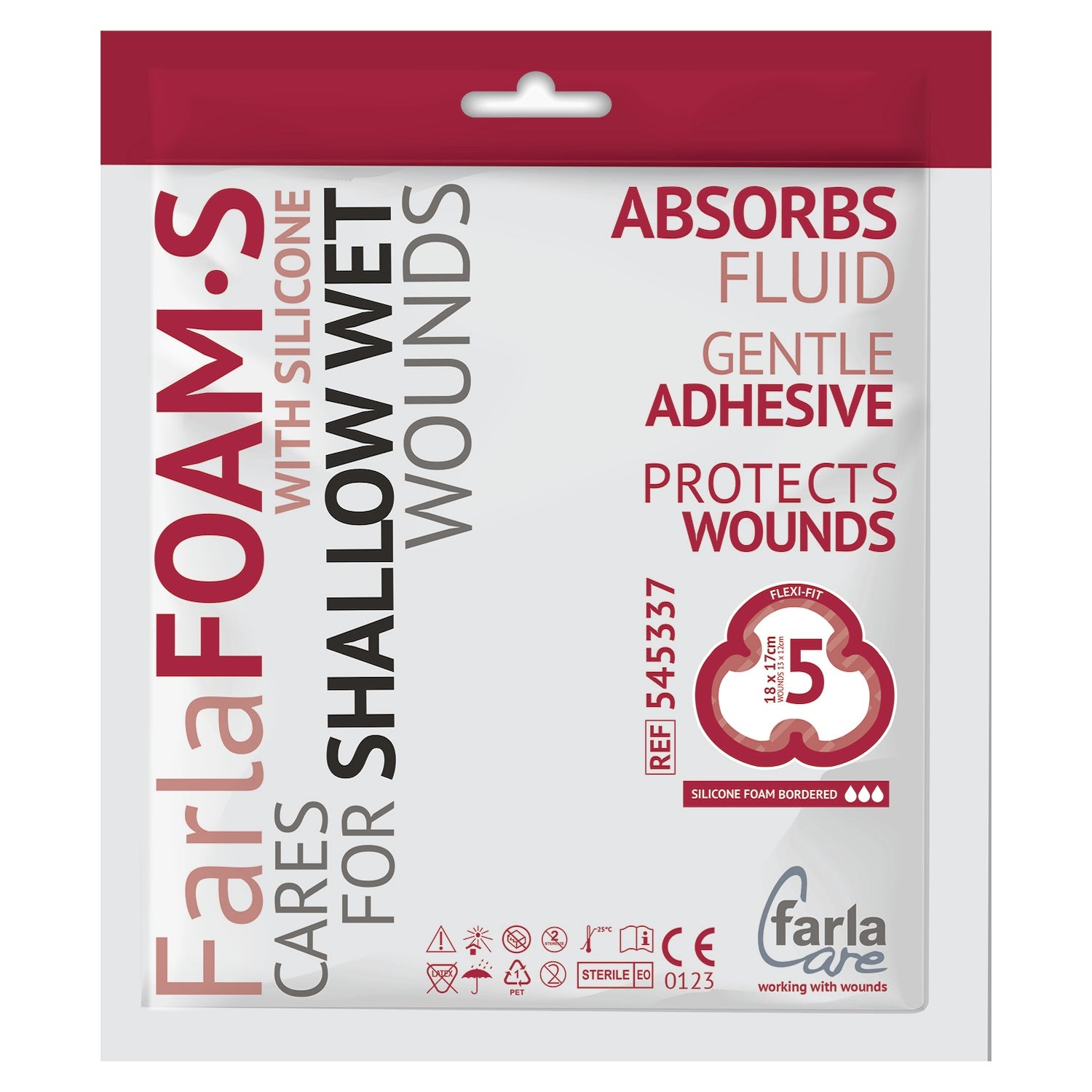 FarlaFOAM S Silicone Foam Dressing (Bordered)