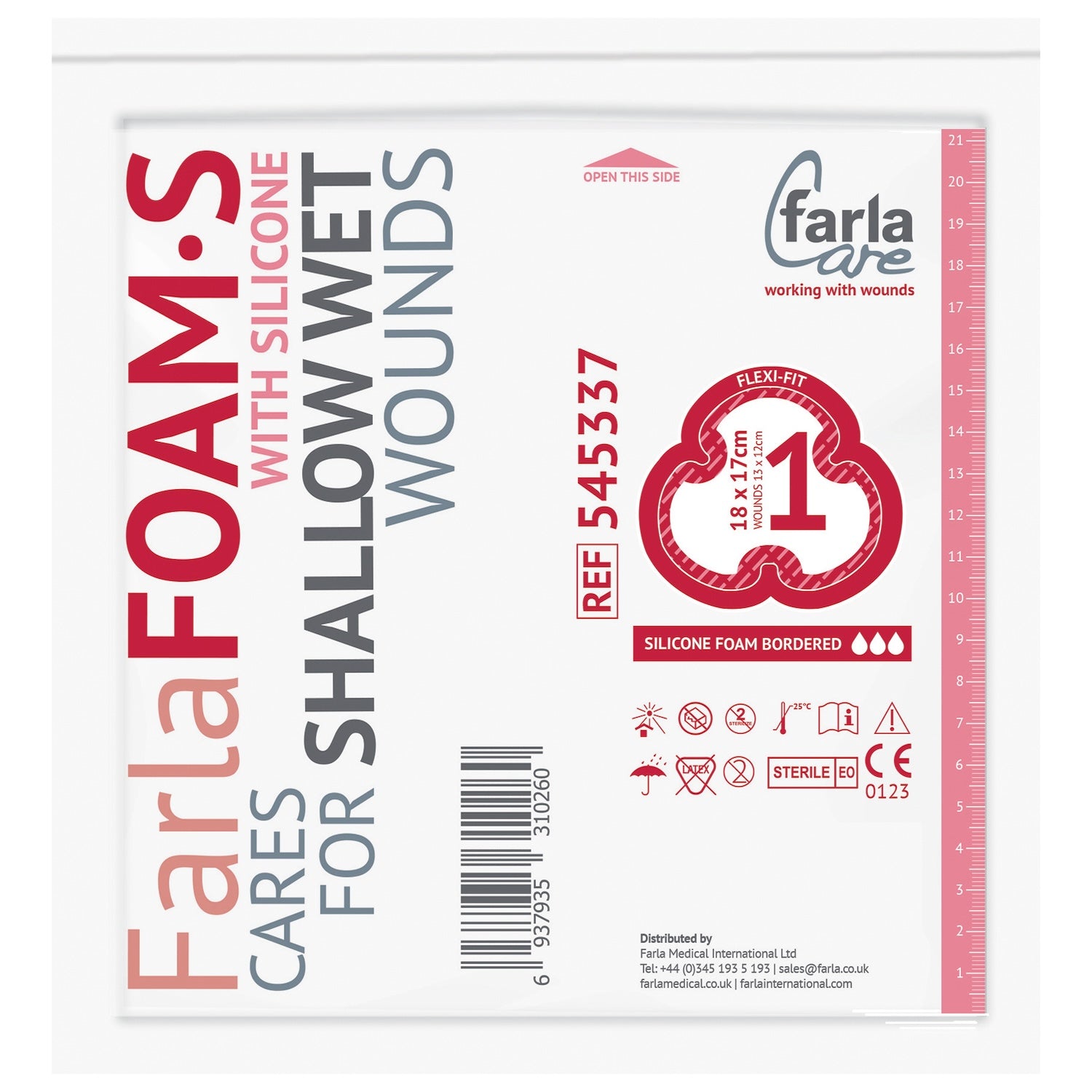 FarlaFOAM S Silicone Foam Dressing (Bordered)