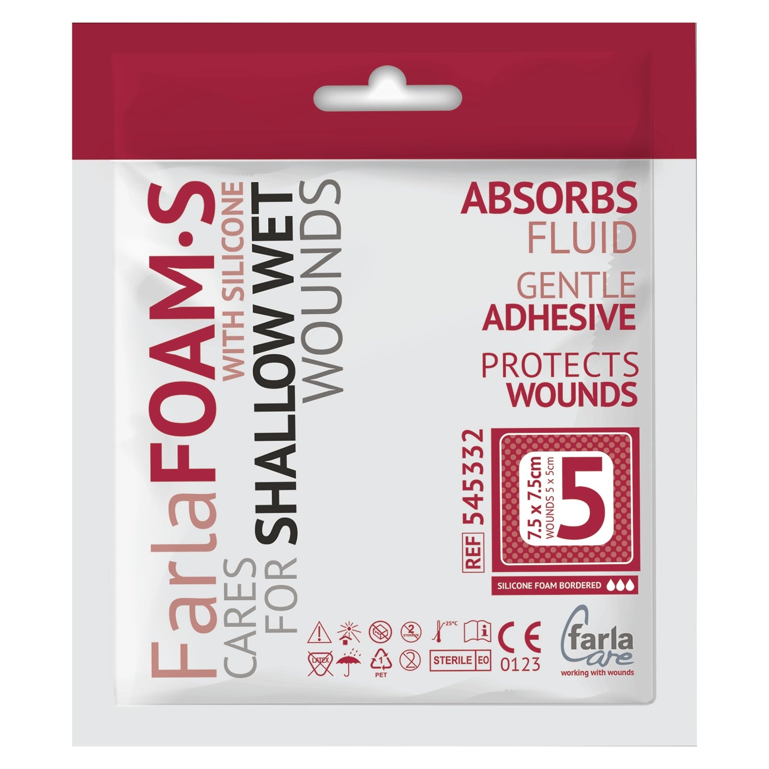 FarlaFOAM S Silicone Foam Dressing (Bordered)