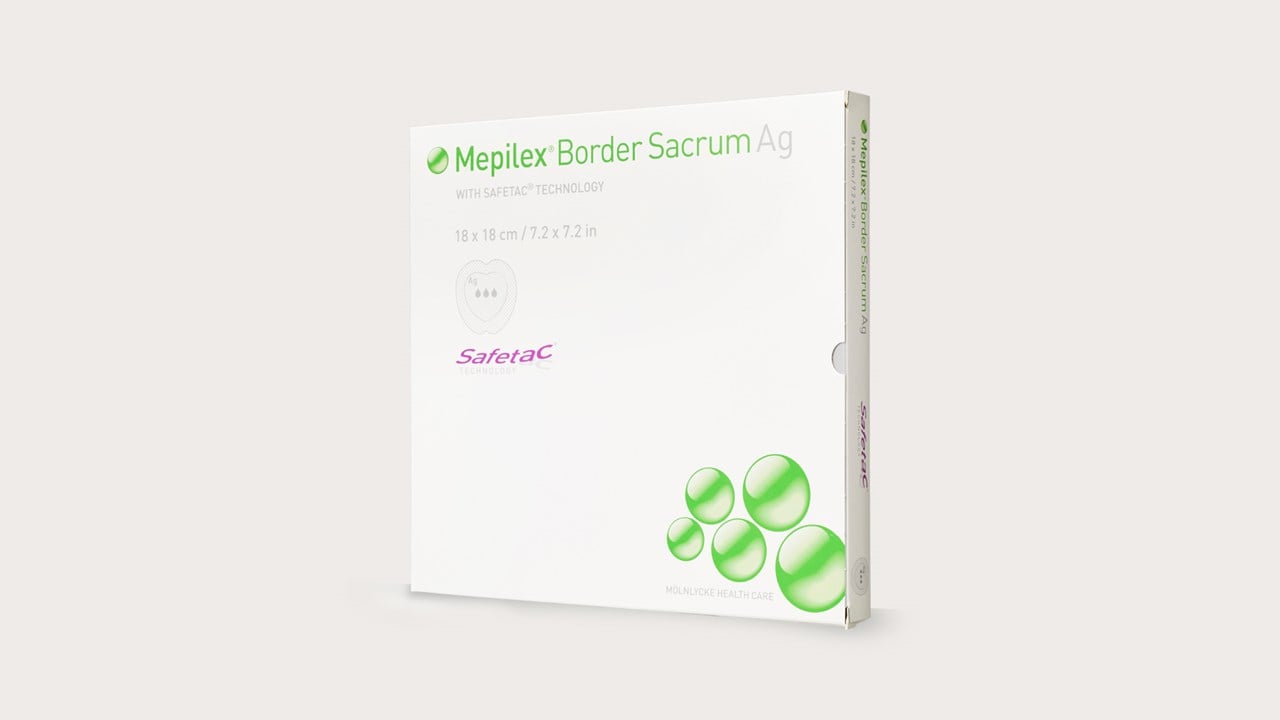 Mepilex Border Sacrum Ag Antimicrobial Foam Dressing