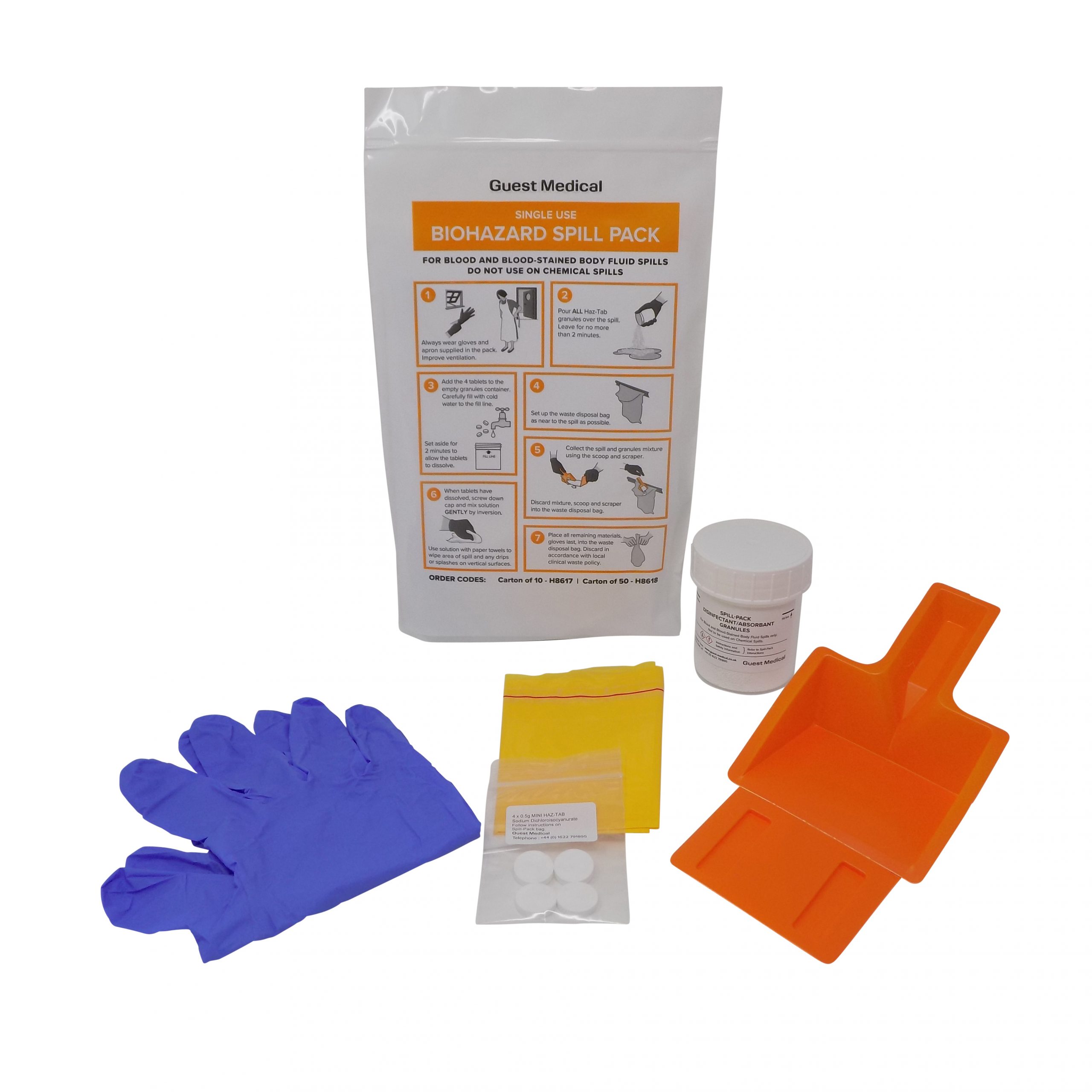 Guest Medical Biohazard Spill Pack Single Use