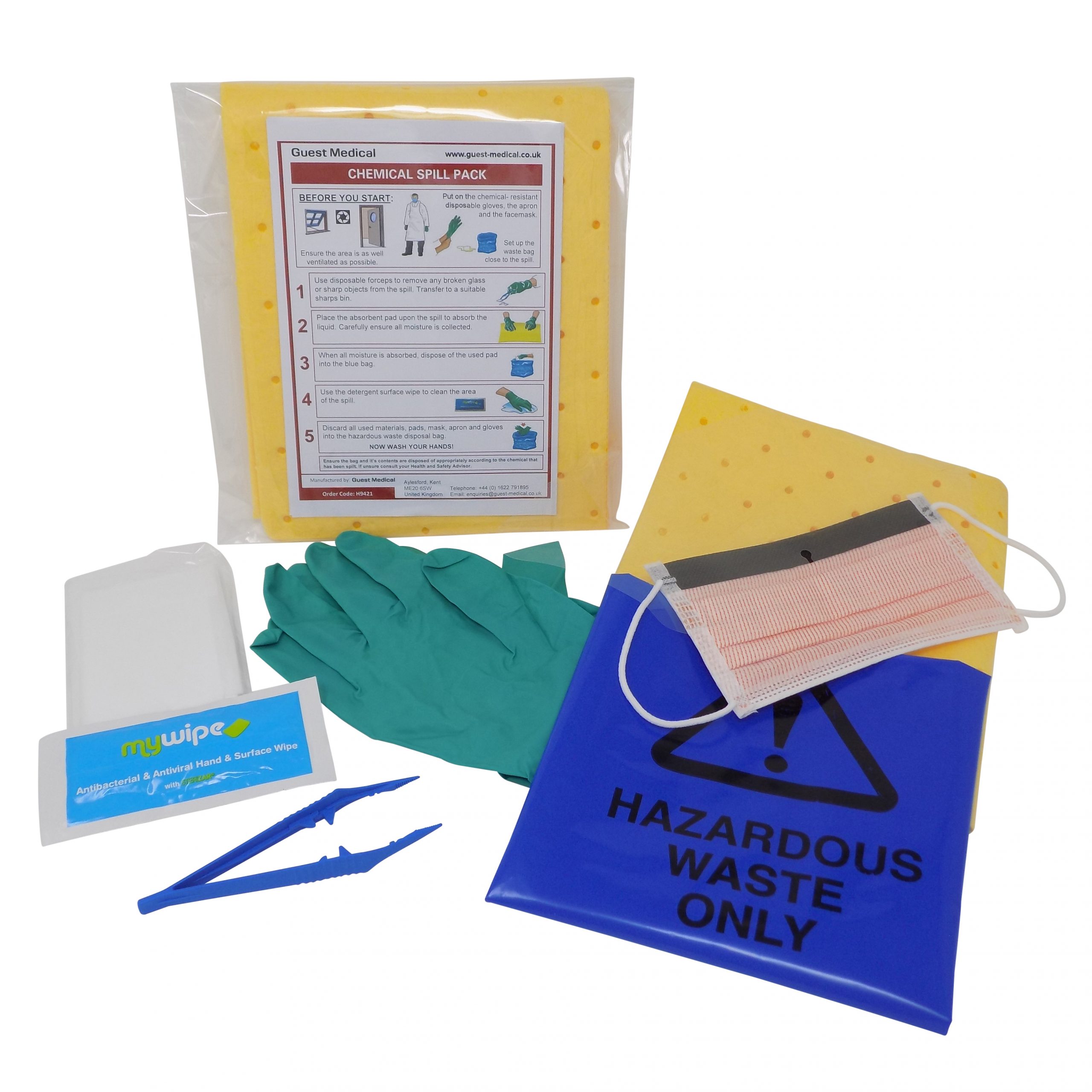 Guest Medical Chemical Spill Pack Single-Use