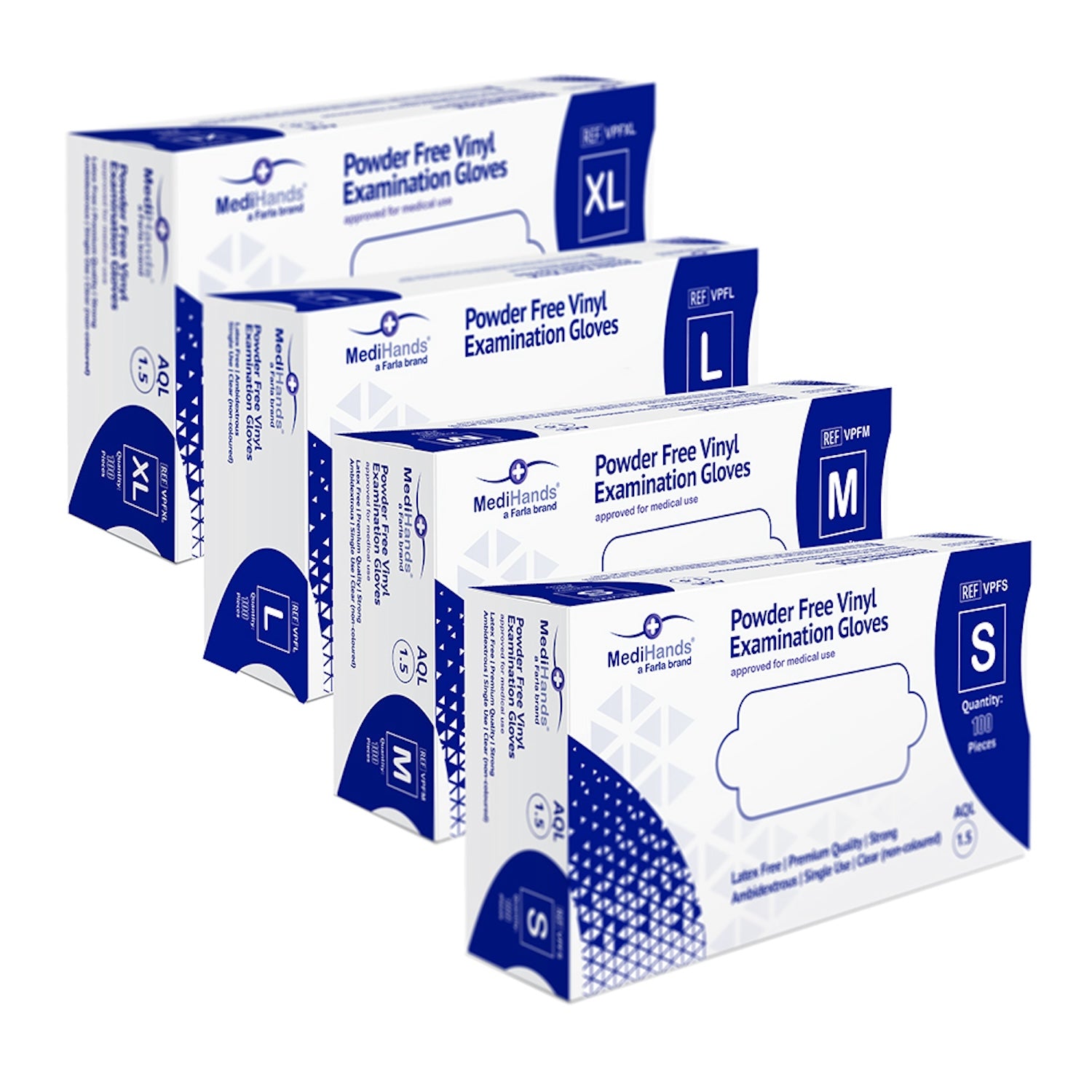 Medihands Clear Vinyl Gloves