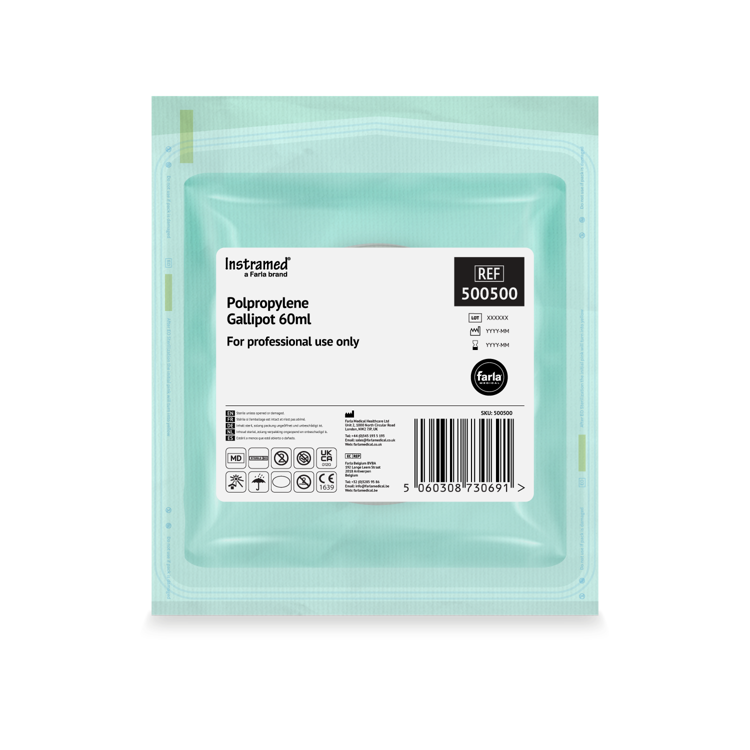 Sterile Polypropylene Gallipot