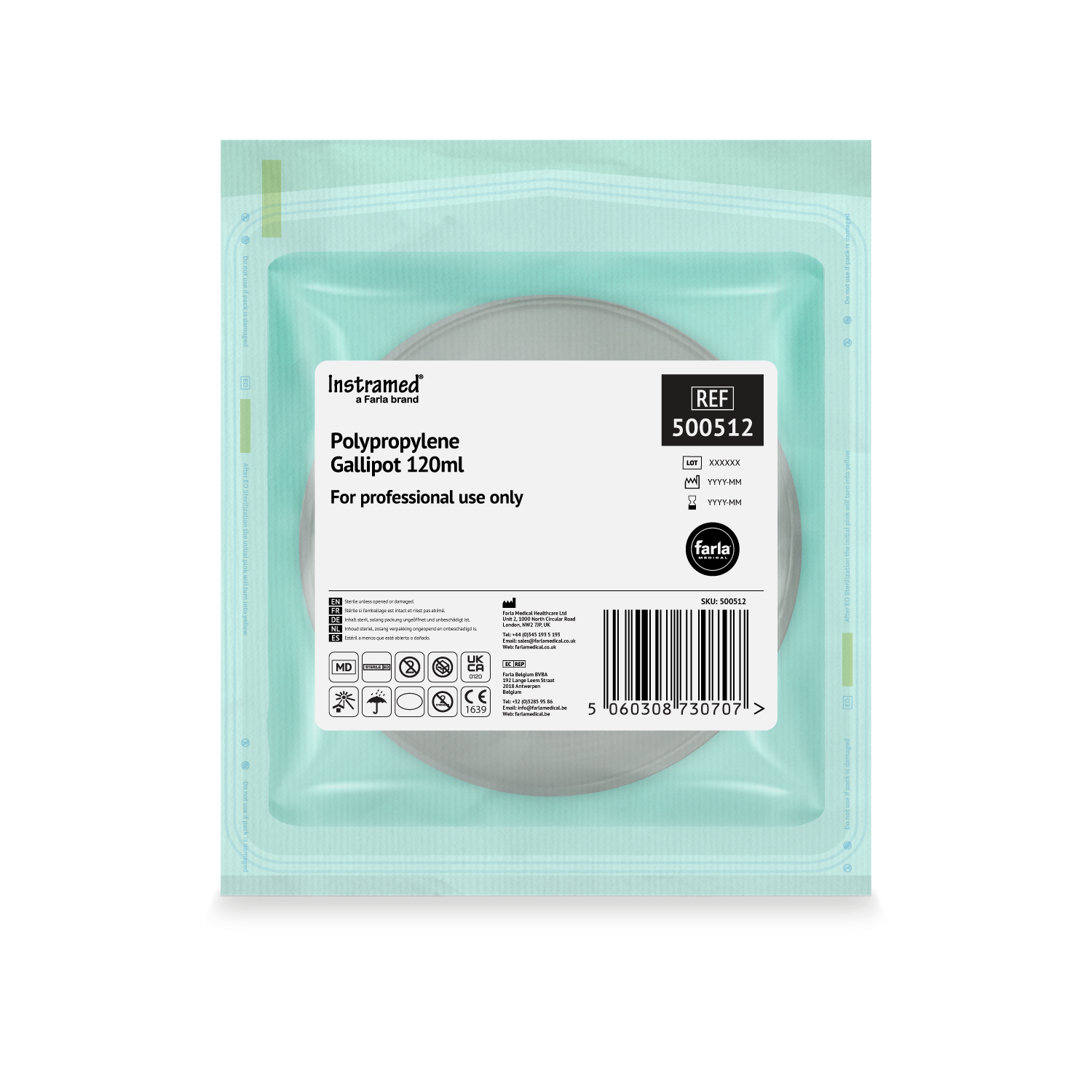 Sterile Polypropylene Gallipot