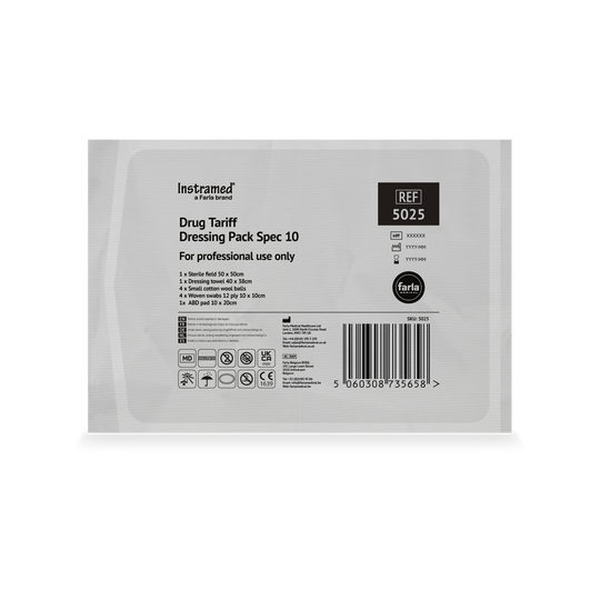 Drug Tariff Dressing Pack Woven Swabs Spec 10