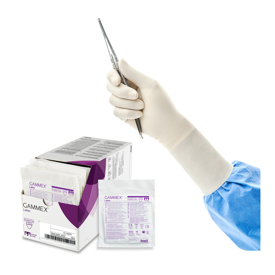 Gammex Sterile Latex Powder Free Gloves